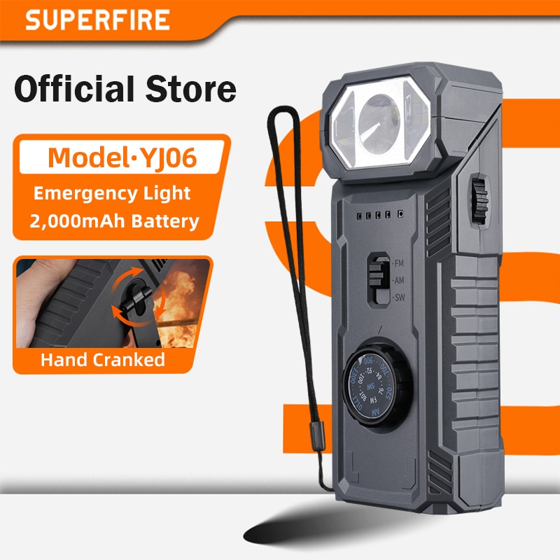 SUPERFIRE YJ06 Multifunctional Emergency SOS Flashlight with Magnetic ...