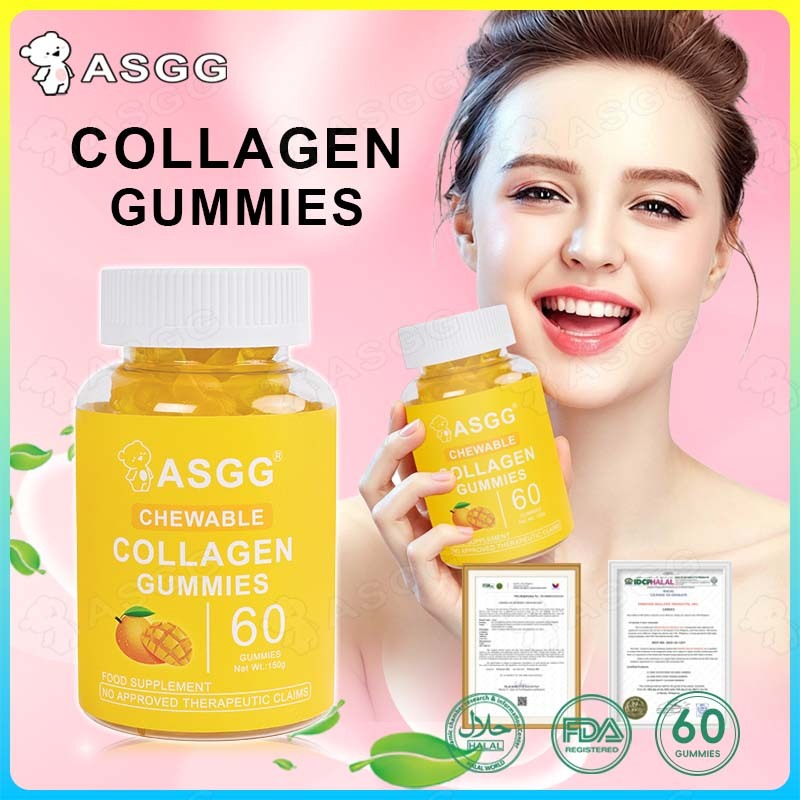 glutathione and heart ASGG Chewable Beauty Collagen 60 Gummies