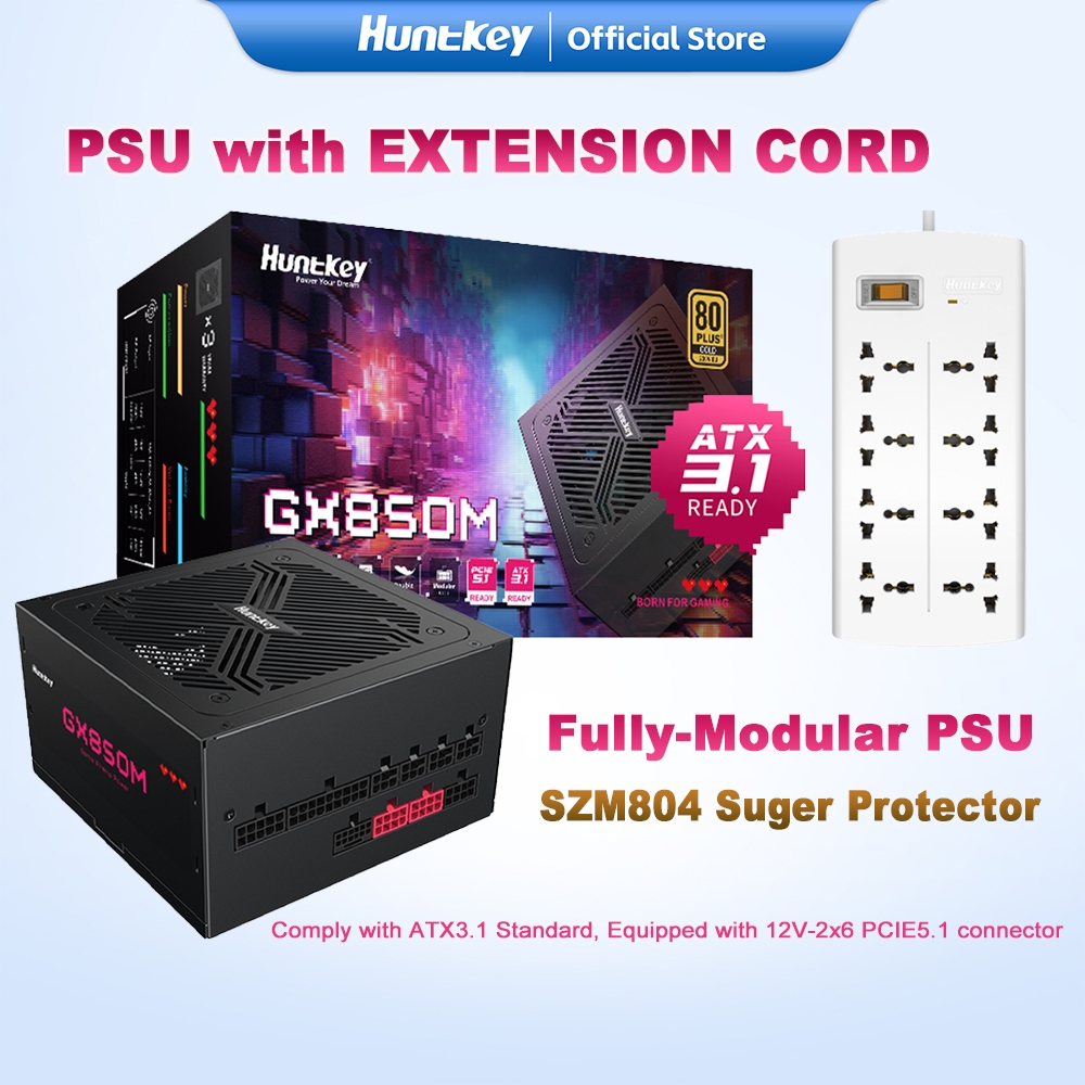 Huntkey GX750M GX850M Power Supply Computer 750W 850W PSU 80+ Gold