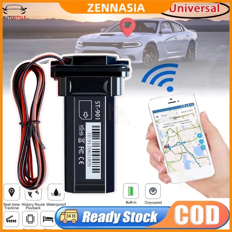 【With Battery】 Realtime Car GPS Tracker ST-901 Original GSM Alarm Anti ...