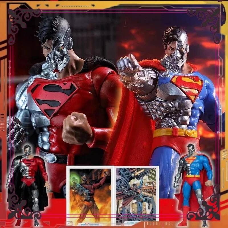 Mcfarlane DC Multiverse Cyborg Superman Model Figure Toys | Shopee ...