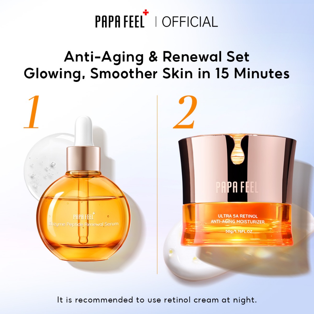 PAPA FEEL 2PC Aging Care Smooth Skin Hero Kit: Soft And Smooth