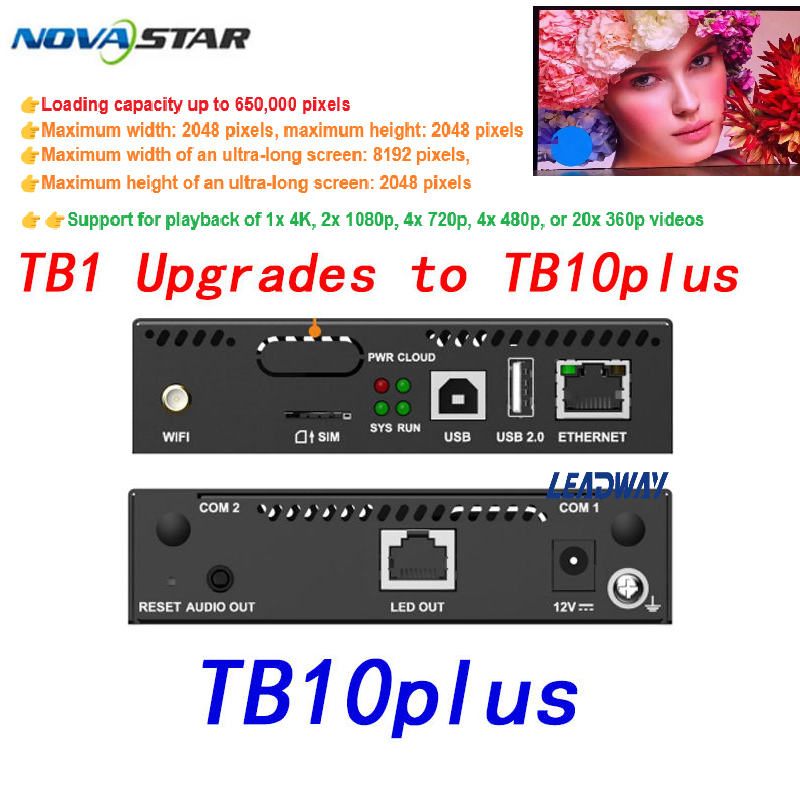 NOVASTAR Multimedia Player TB1 TB10 Plus LED Screen Panel Playback Box ...