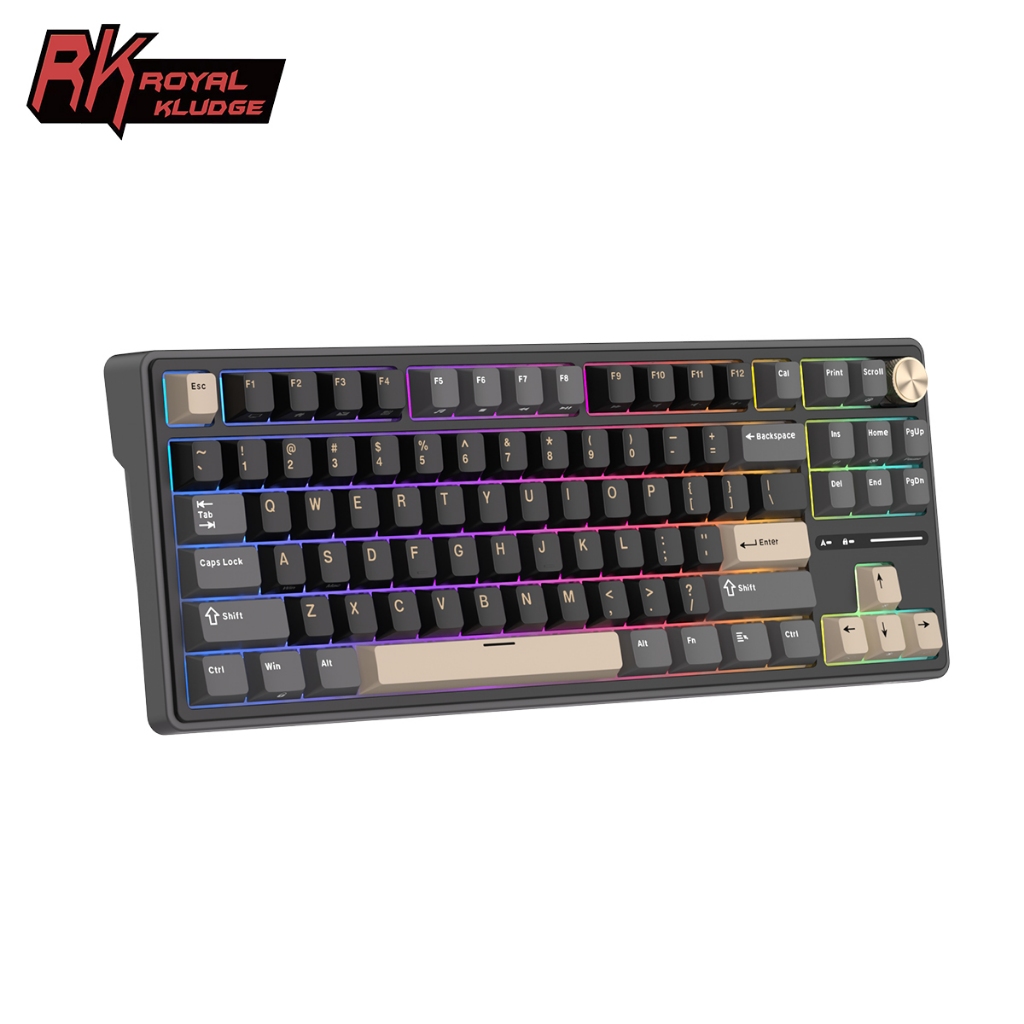 RK Royal Kludge RK R87PRO Phantom Gasket Wired Mechanical Keyboard ...