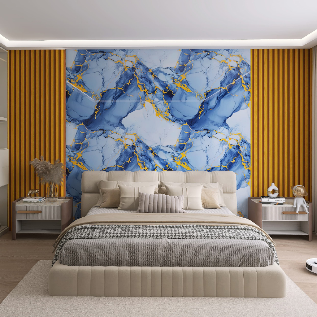 PVC Foam Roll Marble Wallpaper Sticker Waterproof Wallpaper Room Design ...