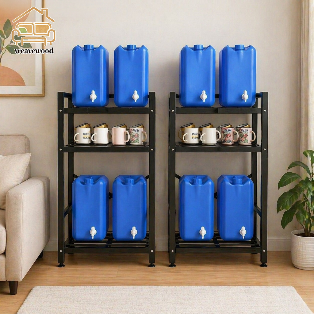 Heavy Duty Water Gallon Rack Stand Carbon Steel Multi-Tier Storage ...
