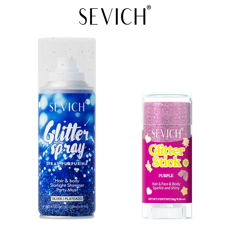 SEVICH Body Glitter Spray For Clothes Face & Hair Glitter Powder Spray  120ML Glitter Dress Shimmer | Shopee Philippines