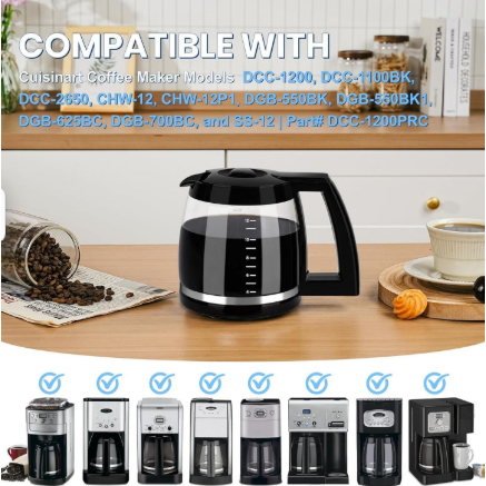 Cuisinart Cuisinart 14 Cup Coffee Pot Replacement Pot High Borosilicate  Glass Pot Adapt to DCC-2200RC/DCC-3200 etc Models | Shopee Philippines