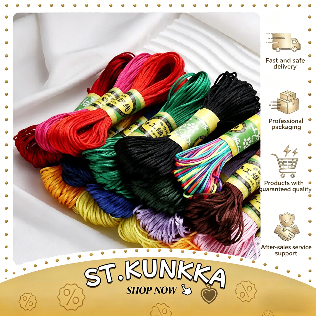 st.kunkka 20 yards/roll 1.5mm Colorful Polyester Rope No. 5 Chinese ...