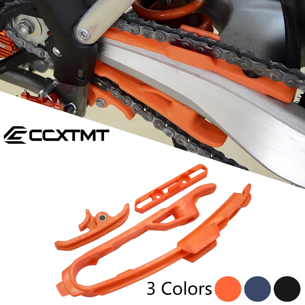 Motocross Chain Guide Slider Swingarm and Brake Hose Clamp For KTM SX ...