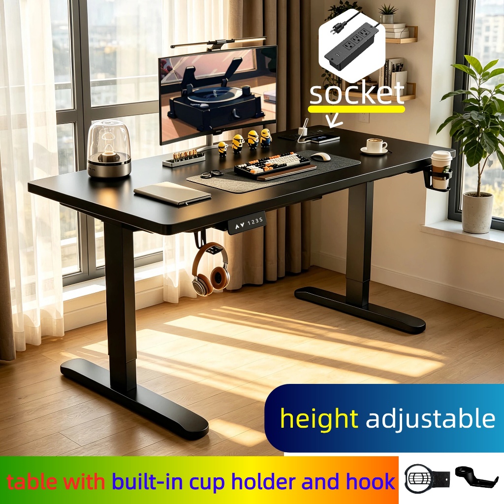 Electric Standing Desk Automatic Computer Table Adjustable Height ...