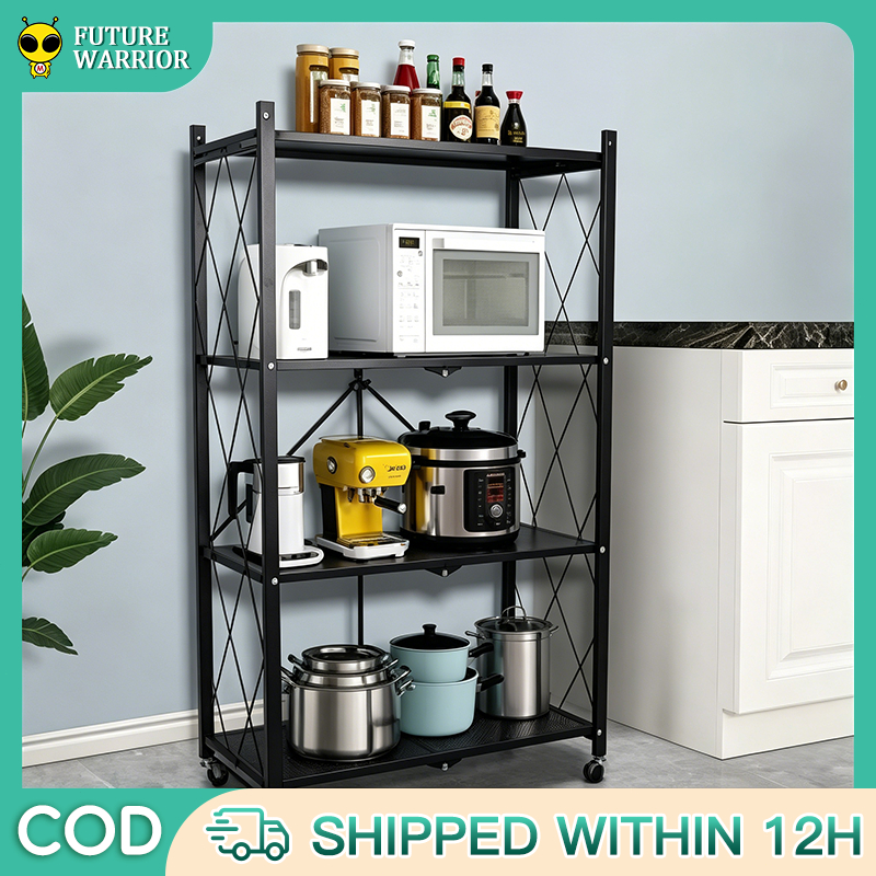 Metal shelving Kitchen rack organizer supermarket snack stainless ...