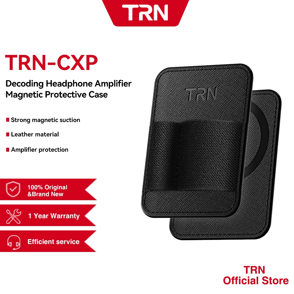 TRN CXP Magnetic Protective Case for DAC/Amp PU Leather Anti-Slip ...