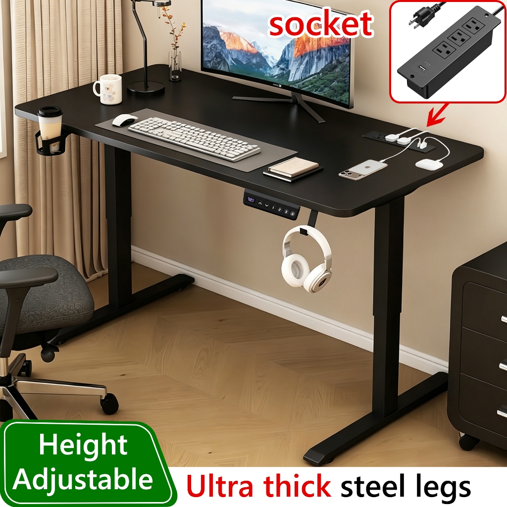 Electric Standing Desk Adjustable Height Computer Table Ergonomic ...