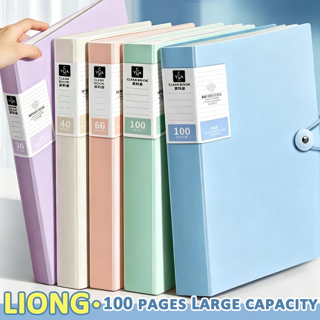 Clear Book Long A4 File Organizer Folder Long Clear File Folder ...