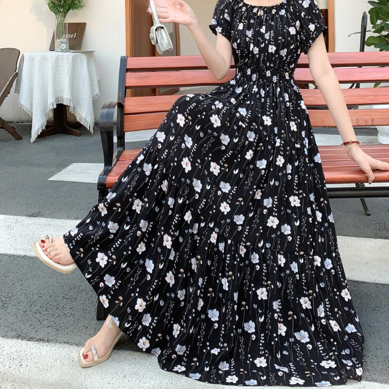 long sleeve pocket dress Swing Pocket Dress, Adriatic / M main image 0