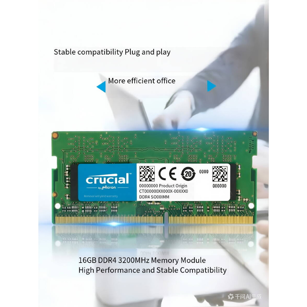 Crucial 32GB DDR4 3200MHz CL22 1.2V Non-ECC SODIMM Notebook Memory ...