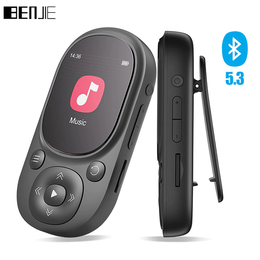BENJIE A11 Bluetooth MP3 Player With Clip Sports Music Hifi Player 32GB ...
