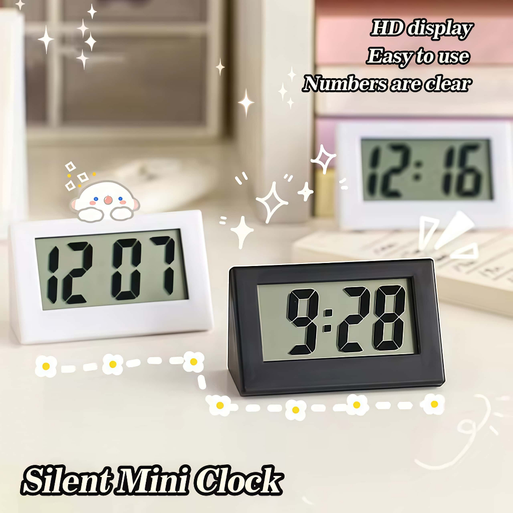 Mini Digital Clock Triangle Desktop Clock Instrument Creative Digital ...