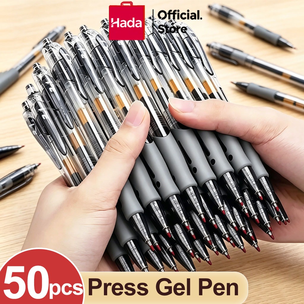 Gel Pen 0.5mm Press Sign Pens Student Writing Stationery Ballpen ...