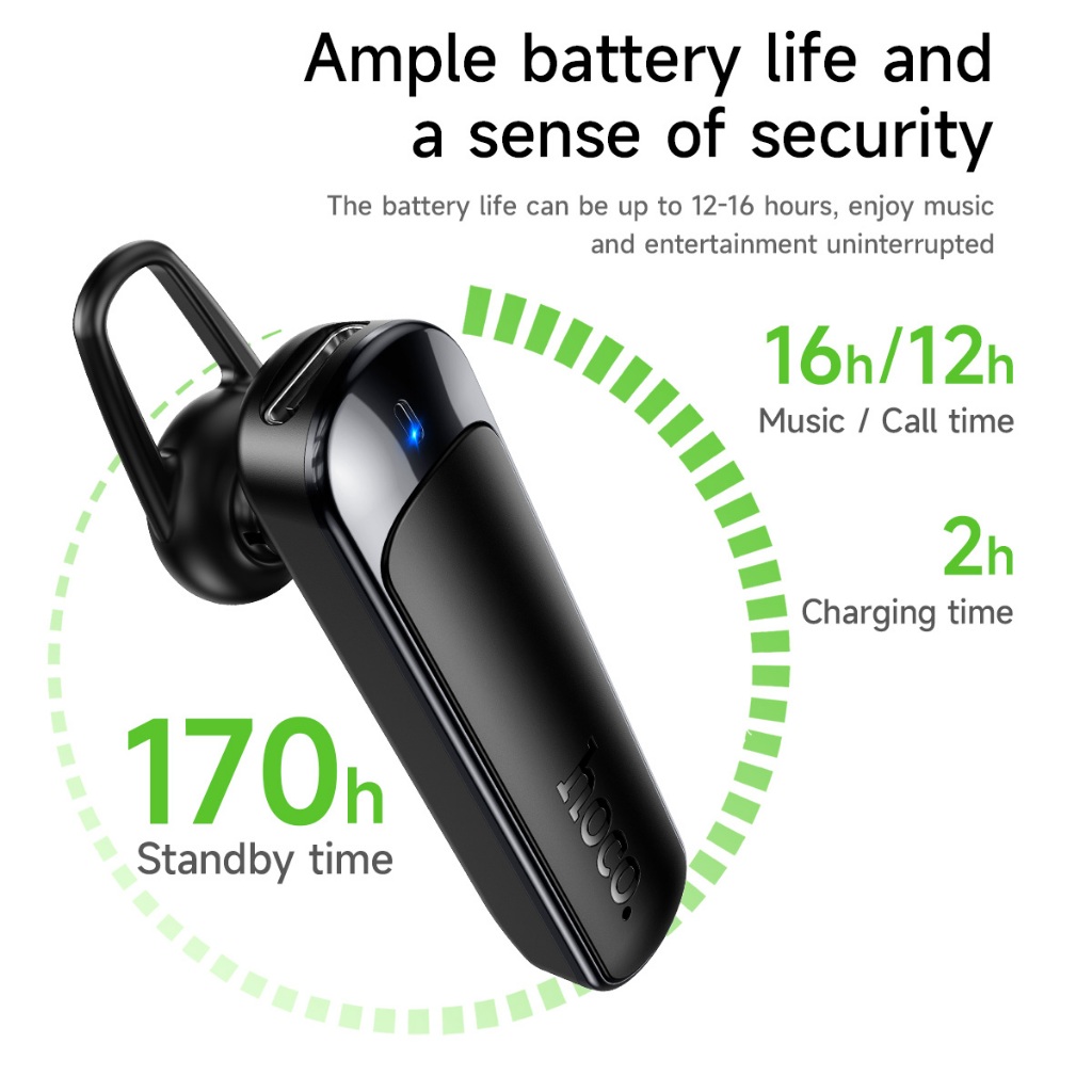 HOCO 100% Original E201 Bluetooth 6.0 Earphones ENC Noise Canceling  Wireless Business Long Standby Headphones With Microphone For Xiaomi  Earbuds Headset | Shopee Philippines