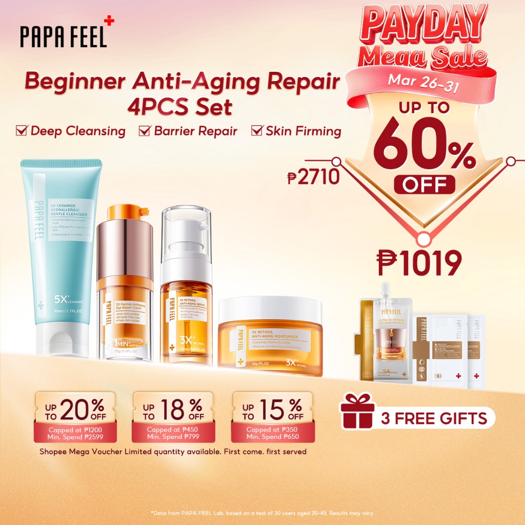 PAPA FEEL【Skin Care Set】5D Peptide Fade Dark Circles Eye Cream +