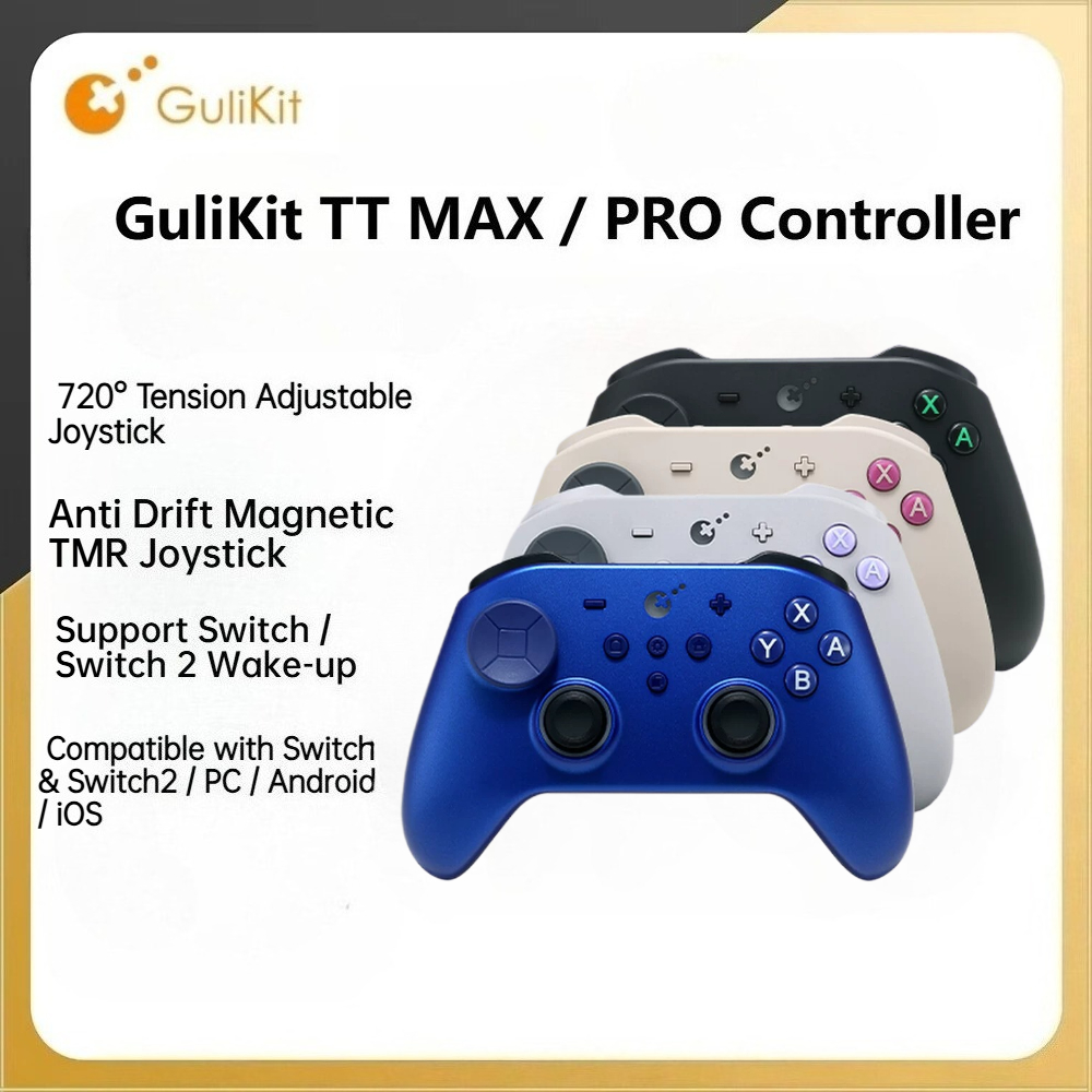 GuliKit TT MAX/PRO Wireless Game Controller with Tension Adjustable TMR ...