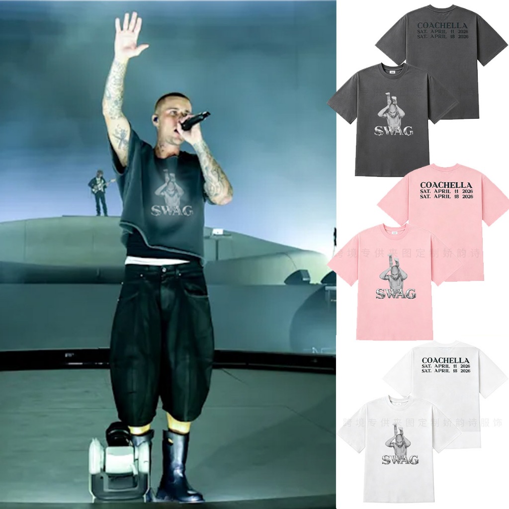 ジャスティンビーバー coachella 限定Tシャツ SWAG XSサイズ
