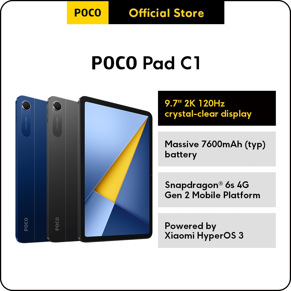 Poco Pad 12.1-inch 120Hz 2.5K, All-Day Power Tablet