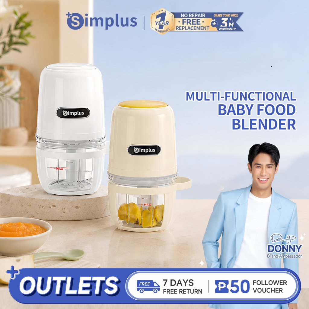 Simplus Electric Meat Grinder 400mL Baby Food Blender Food Chopper ...