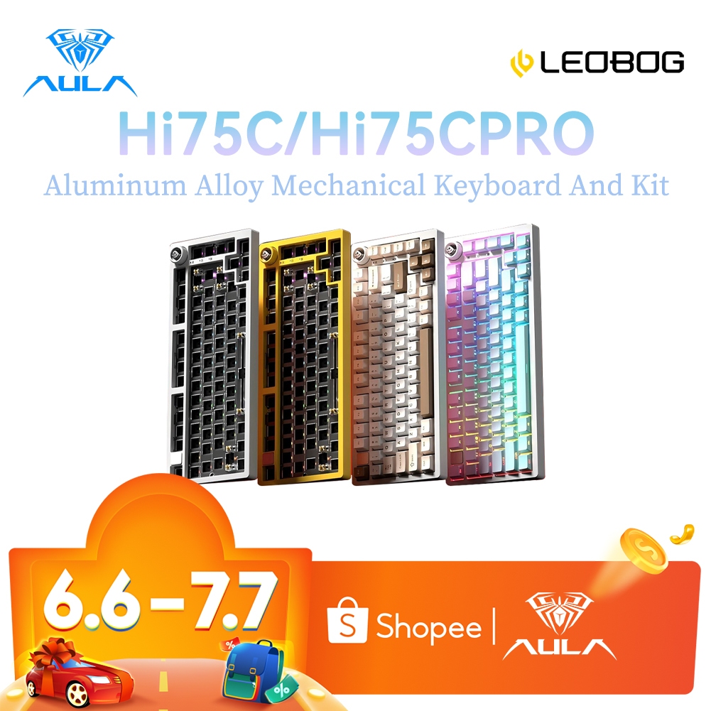 AULA LEOBOG Hi75C PRO Customized Mechanical Keyboard 81 Keys 2.4G ...