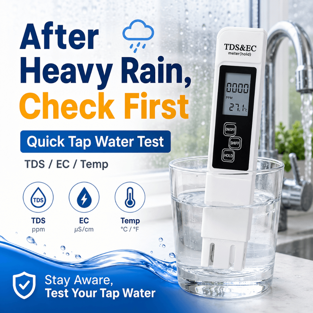 4 in 1 TDS EC Meter 2026 New Digital Water Quality Tester 0-9990 PPM ...