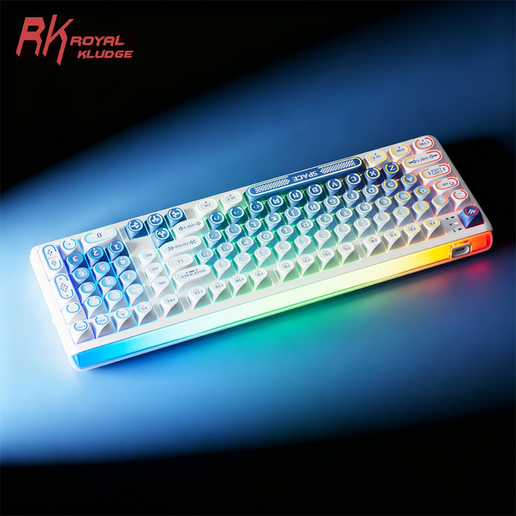 Royal Kludge RK R99 Halo RGB Light Box Keyboard Dual 8K 8000Hz Tri-Mode ...