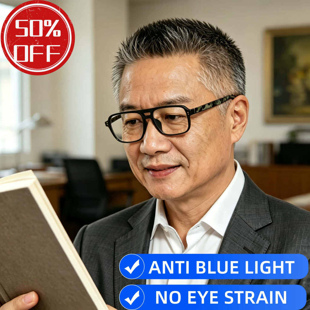 Anti Blue Light Reading Glasses for Men HD Presbyopic Eyeglasses for ...