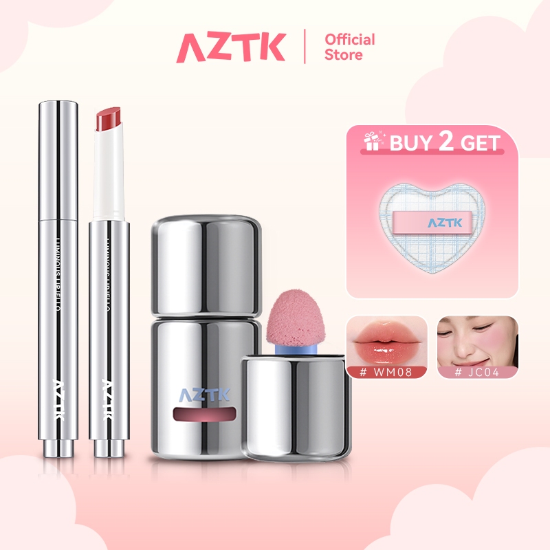 AZTK Liquid Blush Lipstick Long Lasting Waterproof Bundles | Shopee ...