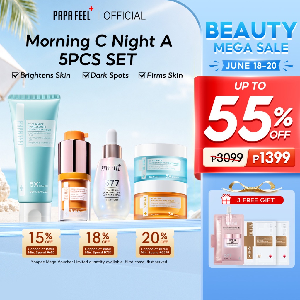 PAPA FEEL [FDA] [Morning C Night A 5PCS-Set] 577 Dark Spot