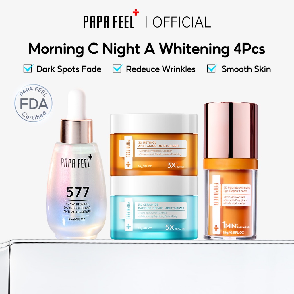 PAPA FEEL Anti-Aging Brightening Repair Set 577 Whitening Serum+3X