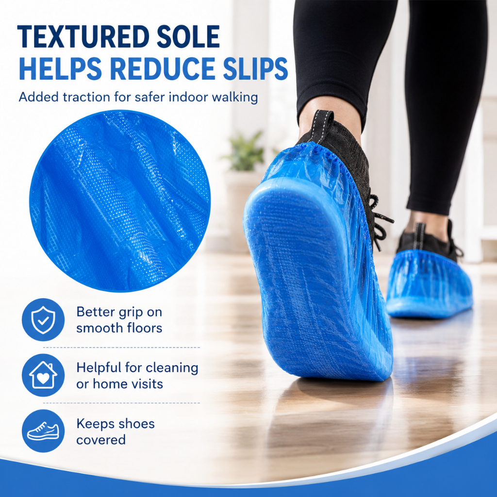VVANCOOL 100Pcs Shoe Covers Disposable Foot Booties Covers Disposable ...