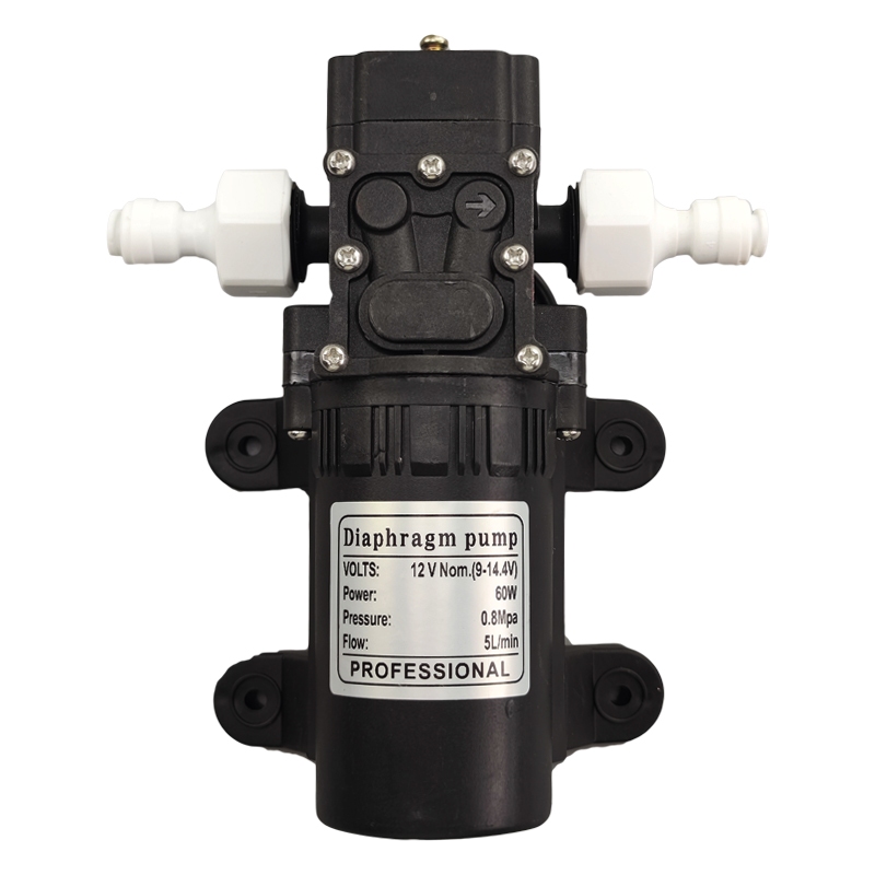 DC 12V 60W Micro Electric Diaphragm Pump Automatic Switch 5L/Min High ...