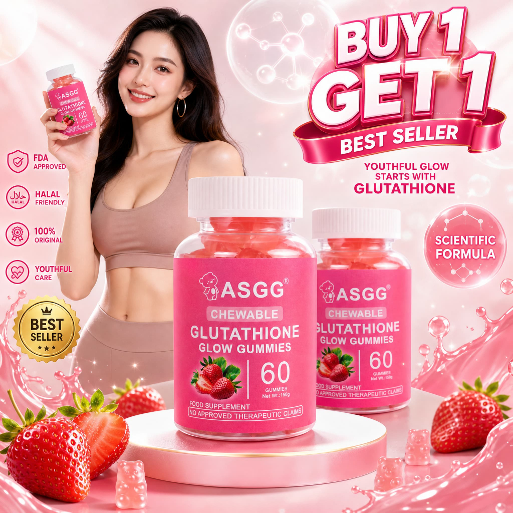 asgg glutathione collagen gummies review Glow Beauty Supplements Anti-Aging Whitening Skin Collagen Gummies Pouch:1 Pouch Vitamine B12 1000 µg theanine