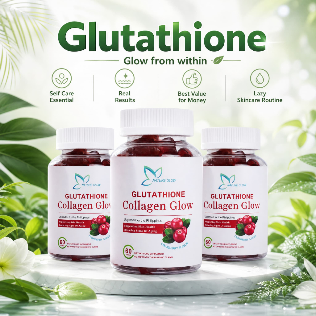 glutathione collagen glow gummies nature glow Skin Brightening Anti-Aging Daily Beauty Health Gummies Pure Glutathione Brightening Body Skin Goal: Brighten & Even Tone BUNDLE:2 BOXES + GET 1 FREE GIFT + FREE 24KARAT