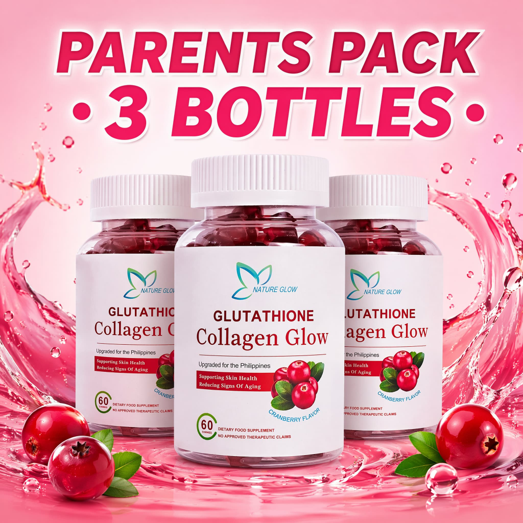 NATURE GLOW Glutathione Collagen Glow FDA Approved Fix Dull & Sallow Skin Anti-Aging Whitening Skin Collagen Gummies Muslim Friendly 60 Gummies Even 