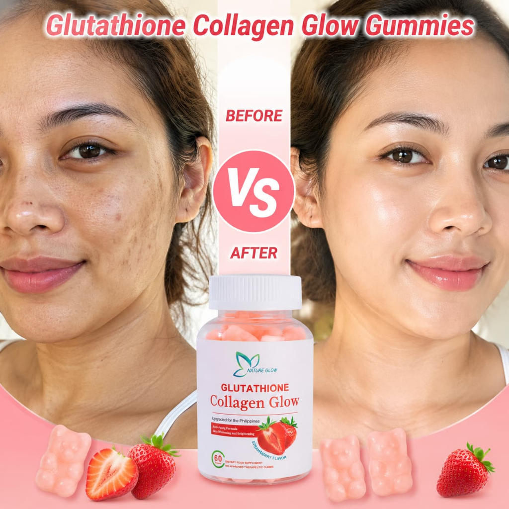 glutathione collagen glow gummies CHANGARLOAD for Women, Glutathione Collagen Glow Gummies for Dark Spot, 60/120Pcs Korean Organic Glow Beauty Collagen for Skin Care (3) : Health & Household NATURE GLOW Glutathione Collagen Glow