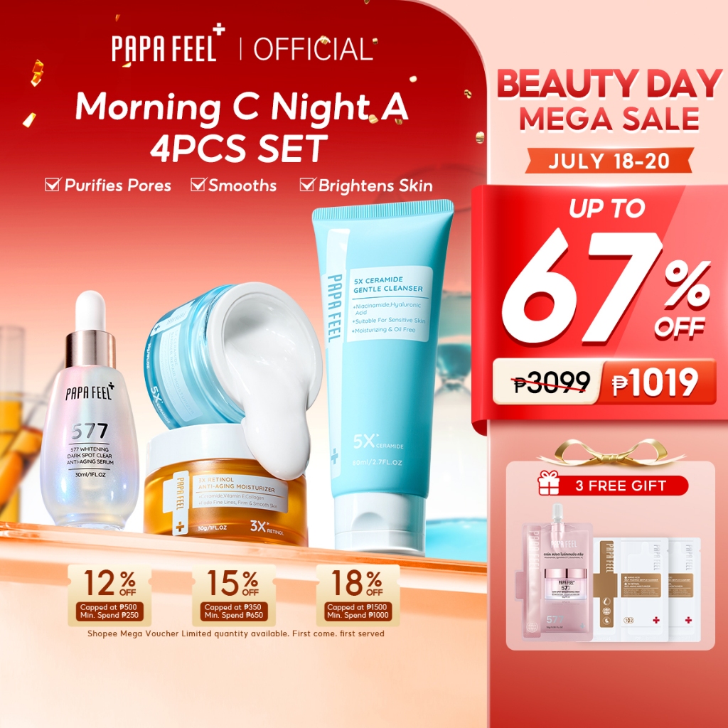 PAPA FEEL Anti-Aging Brightening Clean Set 577 Fade Dark Spot