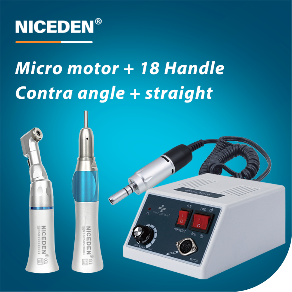 NICEDEN Dental Lab 35K 35000 RPM Strong 90 Micromotor & Foot Pedal ...