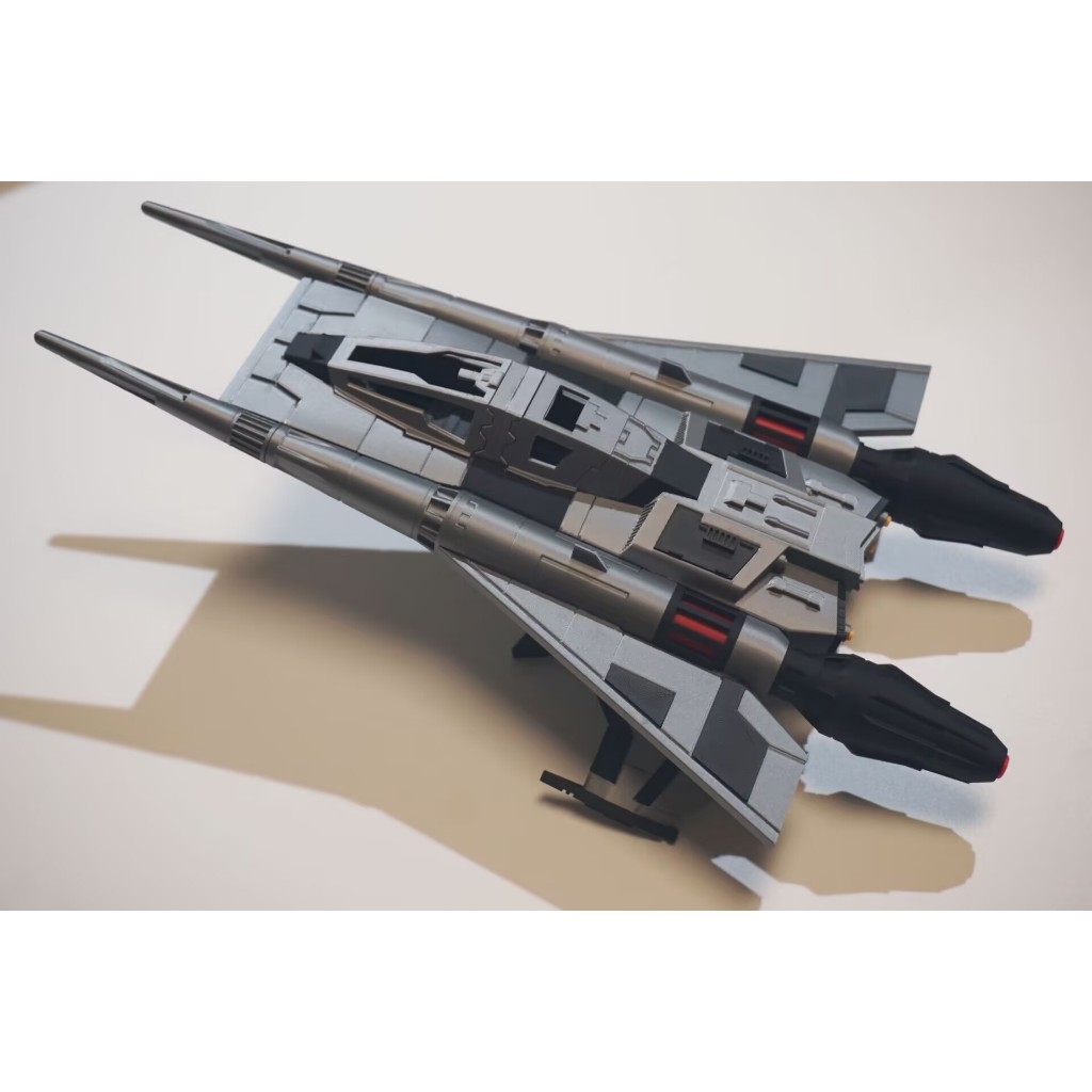 Science Fiction Dual Engine Space Fighter Assembly Assembly Model ...