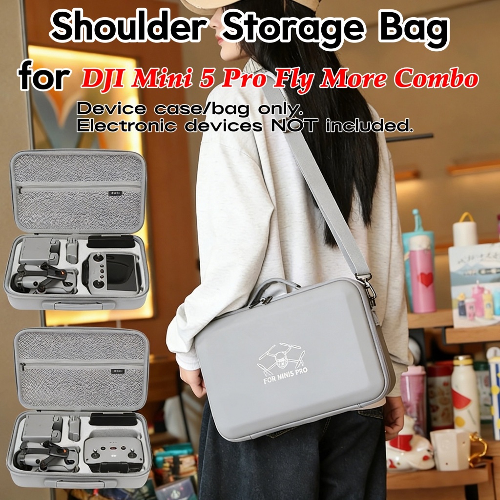 For DJI Mini 5 Pro Fly More Combo Shoulder Storage Bag, Matibay Scratch ...
