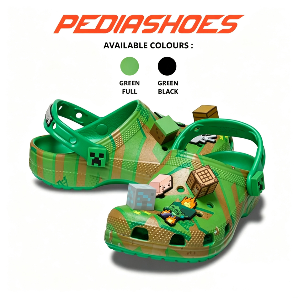 Kids Sandals Crocs Minecraft Clogs Cute Children's Sandals Stable Wear ...