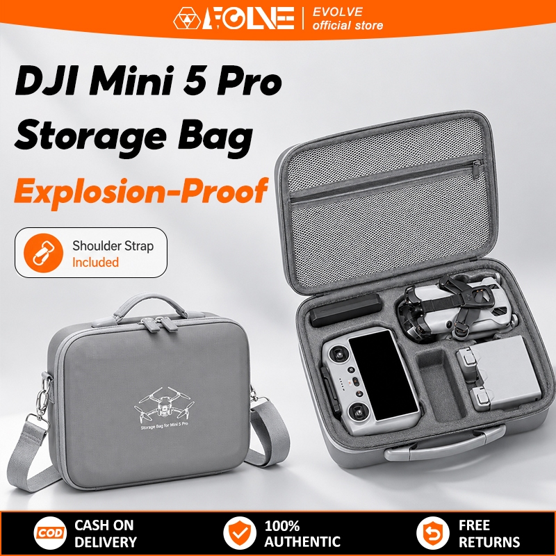DJI Mini 5 Pro Carrying Case Beg Simpanan Drone PU Hard Shell ...