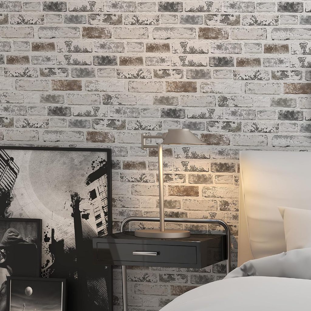 Stilovh Brick Design Self-Adhesive Wallpaper Wall Decor Aesthetic ...